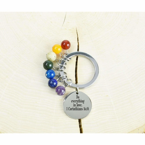 Genuine Chakra Scripture Keychain - Chakras Store