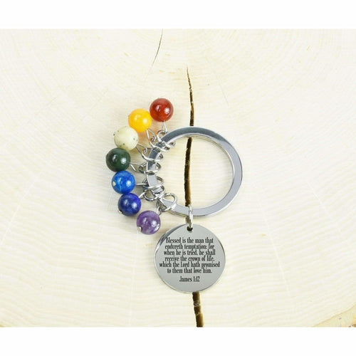 Genuine Chakra Scripture Keychain - Chakras Store