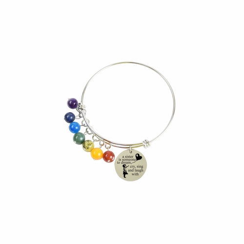 Genuine Chakra Inspirational Bangle - Chakras Store