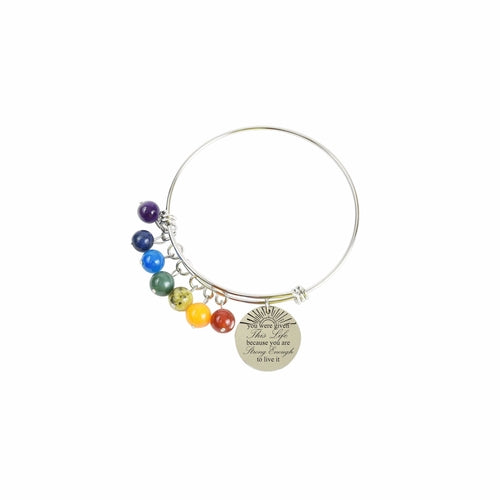 Genuine Chakra Inspirational Bangle - Chakras Store