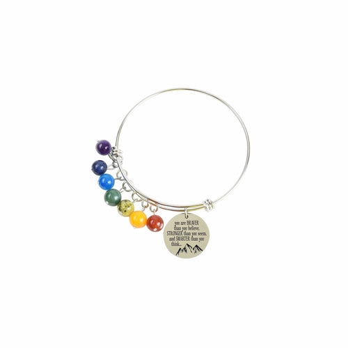 Genuine Chakra Inspirational Bangle - Chakras Store