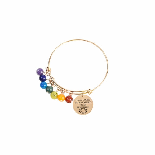 Genuine Chakra Inspirational Bangle - Chakras Store