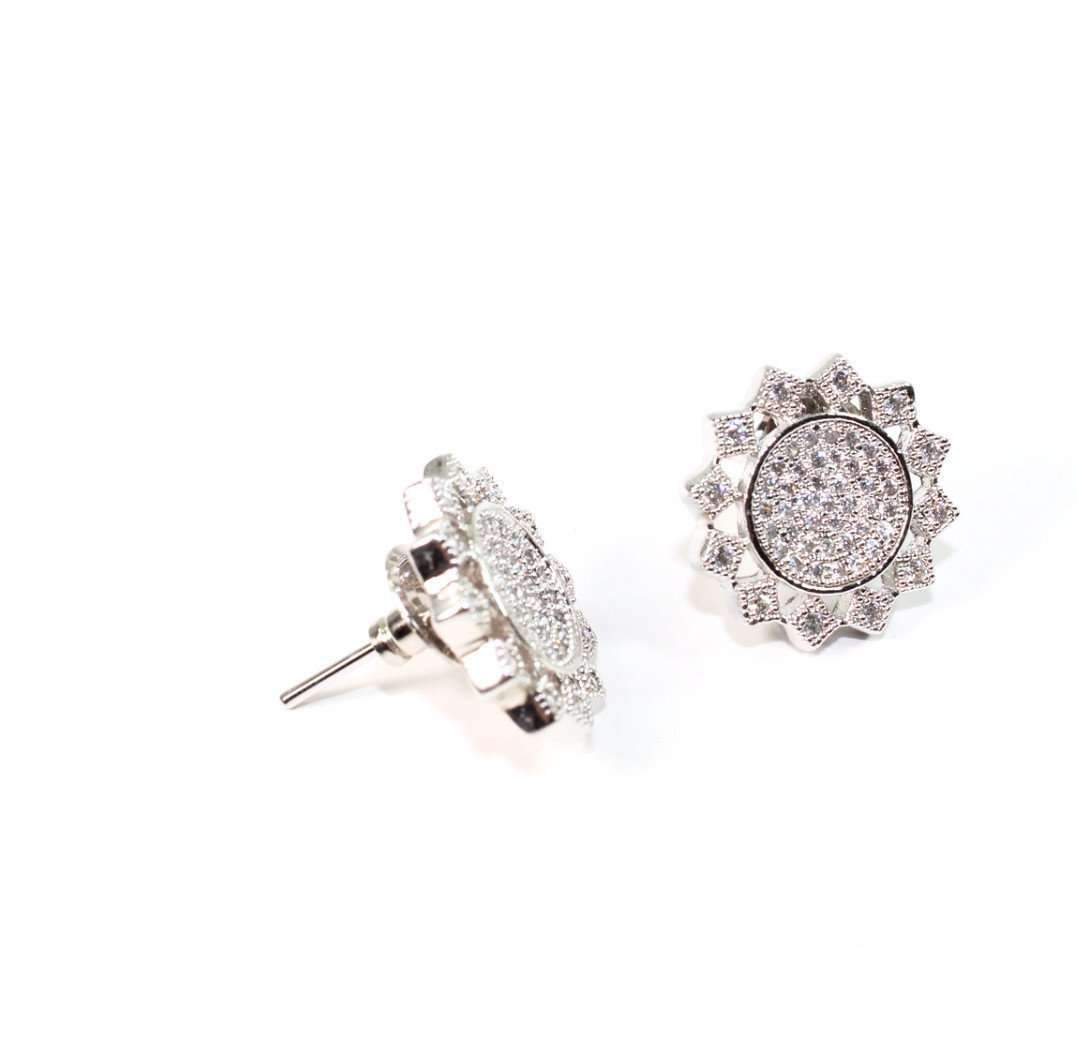 High Sun Chakra Sparkling Stud Earrings - Chakras Store