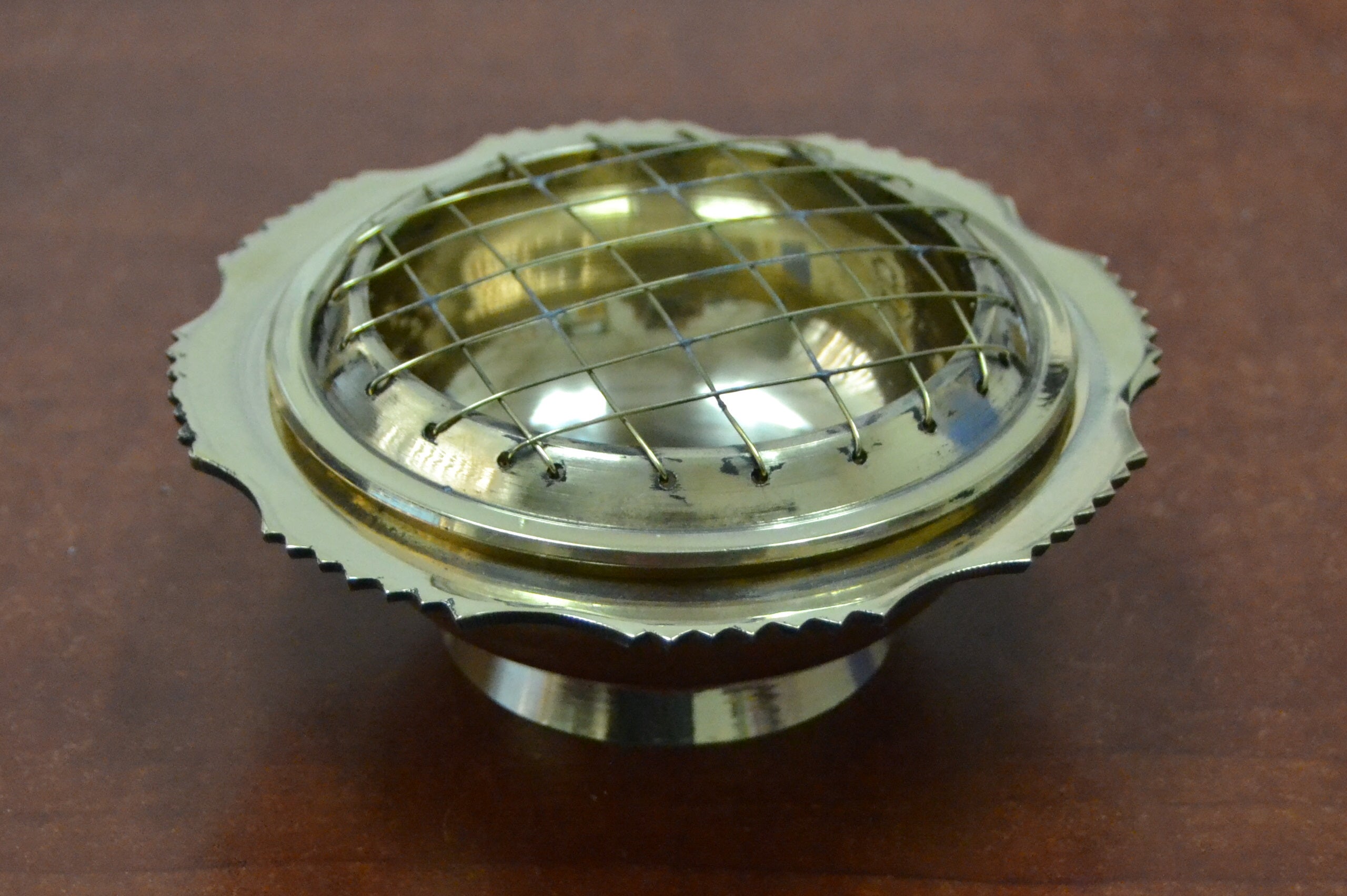 Handmade Brass Incense Burner Circle Lamp - Chakras Store