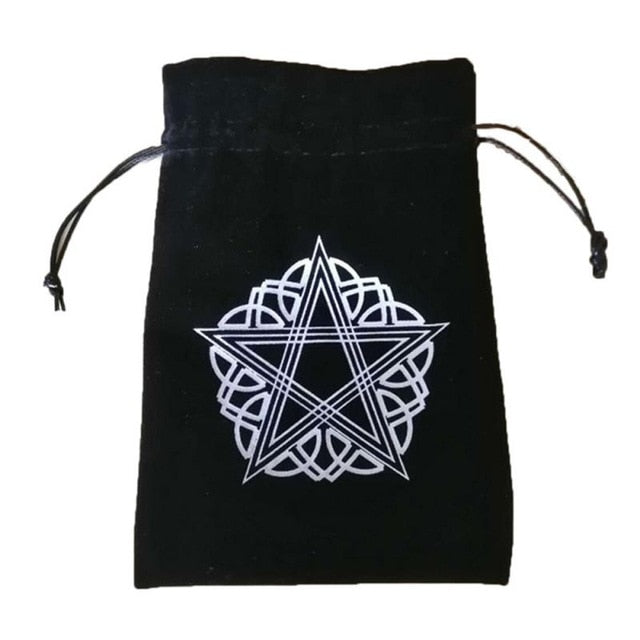 German thick velvet 13x18cm Tarot Oracle Card Special Brand Bag Storage Bag Witch Fortune-Telling Game Portable Supplies - Chakras Store